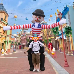 Inflatable Walking Clown Inflatable Costume Cartoon Giant Outfit Custom Dancing Mall Parade Bar Performance Show