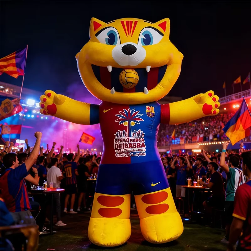 Costume Mascotte Gonfiabile per Camminare Personaggio Cartone Animato Realistico per Attività all'Aperto Attrazione Turistica Pubblicità Promozionale