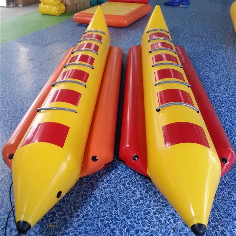 Bateau banane gonflable à eau de 6 à 8 places, bateau banane en PVC, vente directe d'usine