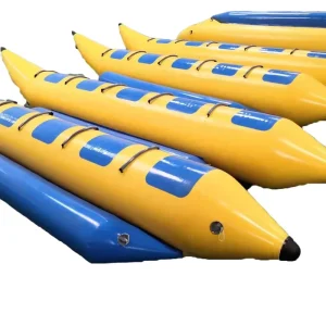 Banana Boat Tiup Air Satu Tabung 5 Orang Naik di Banana Boat Fasilitas Permainan Air Tiup