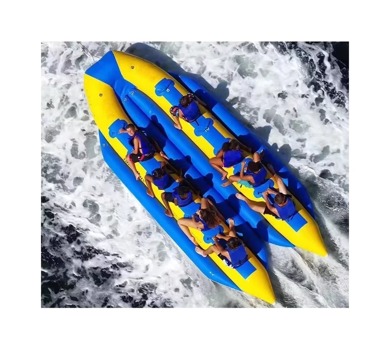 Inflatable Water Banana Boat Towable Fly Fish Banana Tube for Summer Water Sport