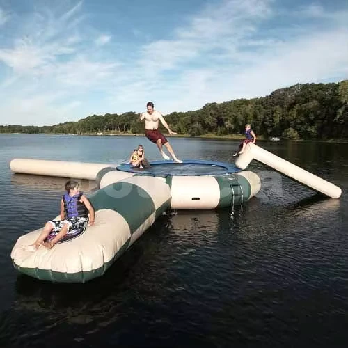 Inflatable Water Blob Trampoline voor het Meer Voor 7 jaar en ouder Inflatable Aqua Park Sportpark Zee Meer of Zwembad
