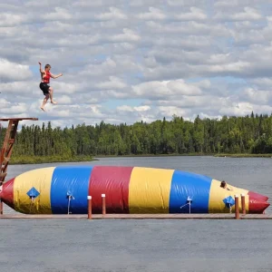 Надувной водный катапульт Jump Pillow с насосом, сертифицированный CE, для использования на улице для взрослых и детей