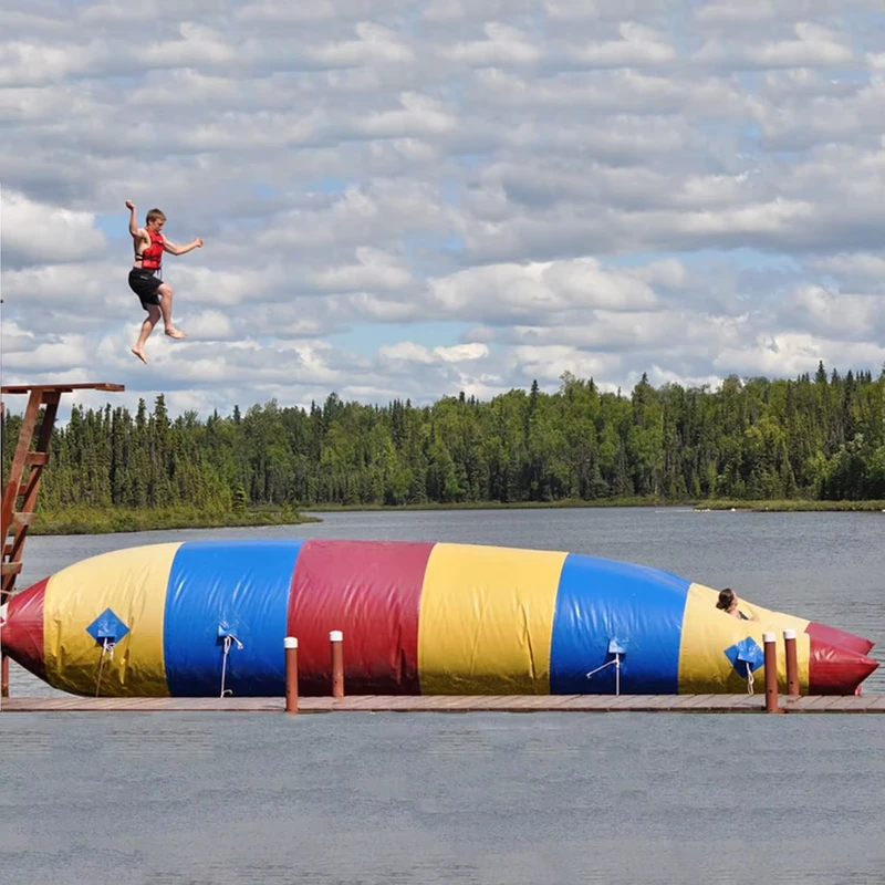 Opblaasbare Water Katapult Springkussen met Luchtpomp CE Gecertificeerd Buiten Gebruik voor Volwassenen & Kinderen