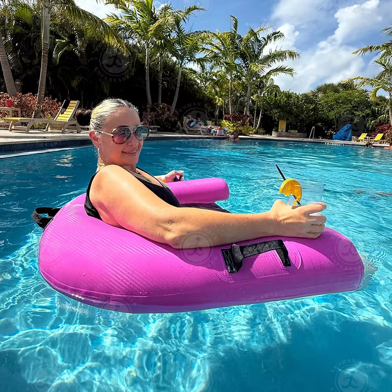 Sofá Inflável Flutuante para Água - Cadeira de Ar para Adultos e Adolescentes, Brinquedos de Piscina Infláveis para Festas na Praia