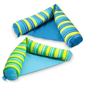 Cama Flutuante Inflável para Água Hamaca de Água Cadeira Lona Listrada para Natação