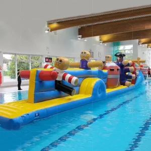 Inflatable Water Obstacle Course Race for Swimming Pool Aqua Run Water Sports Game Obstacle Course Pool Party