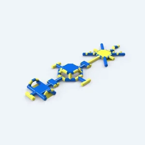 Parco giochi gonfiabile acquatico, attrezzature per sport acquatici, parco galleggiante commerciale per ricreazione acquatica