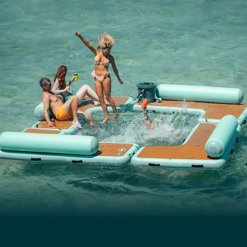 Taman Air Inflatable, Platform Air, Pulau, Lounge Terapung