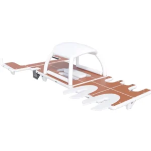 Inflatable Water Platform Floating Dock for Lake Ocean Aquatic Mat with Backrest Modular Design for Relaxation Recreation