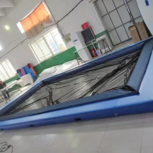 Plataforma inflable acuática, yate, cubierta flotante para piscina con red de descanso, para múltiples personas
