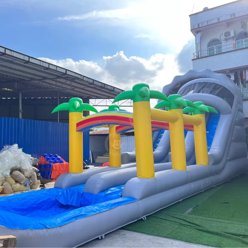 Combo de tobogán inflable, casa de rebote inflable con tobogán, toboganes inflables para niños y adultos