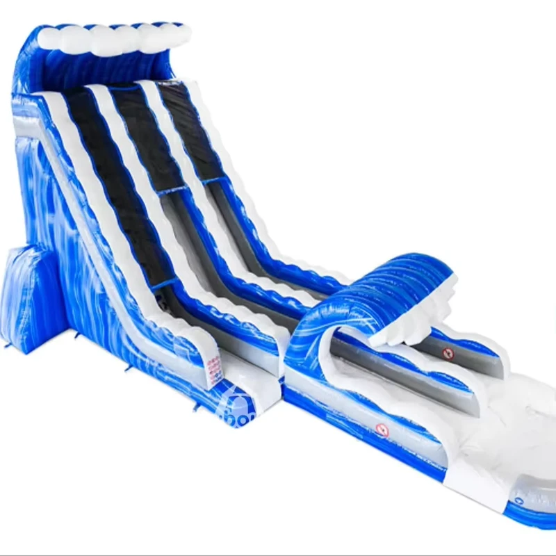 Toboggan aquatique gonflable de qualité commerciale Toboggan géant pour adultes Équipement de parc aquatique extérieur