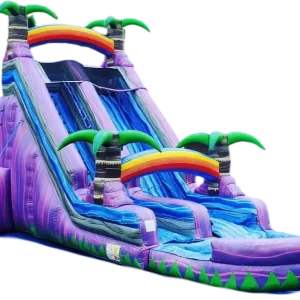Tobogán Inflable de Agua PVC Exterior Tobogán Húmedo Seco Adecuado para Uso en Familias, Escuelas o Centros Comerciales