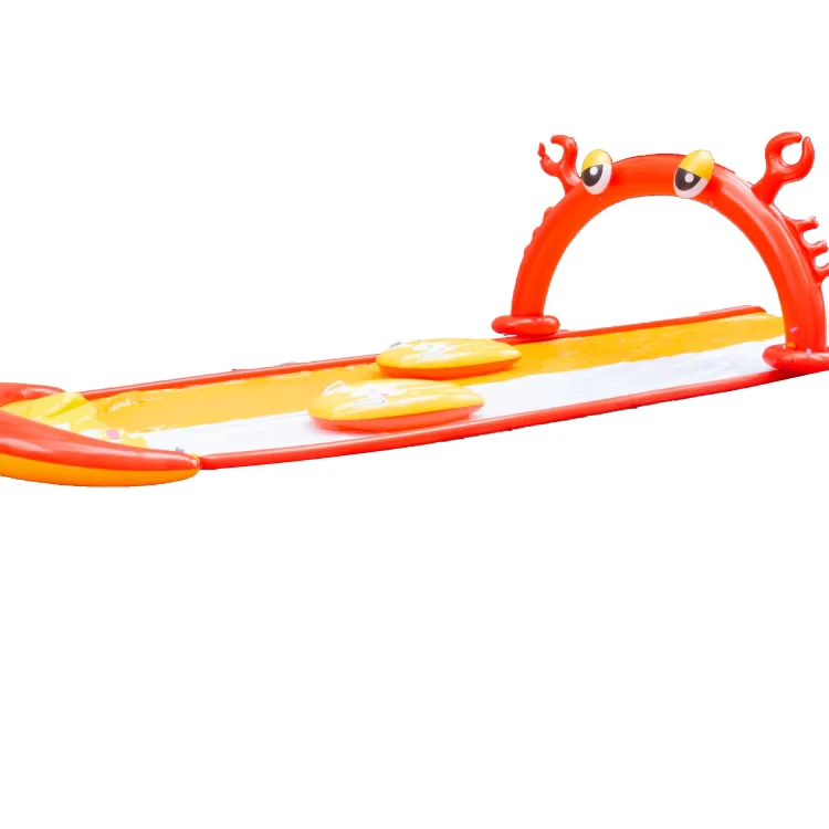 Tobogán Inflable para el Verano Vacaciones de los Niños Forma de Cangrejo
