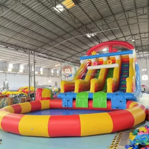 Inflatable Water Slide with Pool Commercial Bouncing Slide Inflatable Kids Play Tobogan Acuatico Inflable