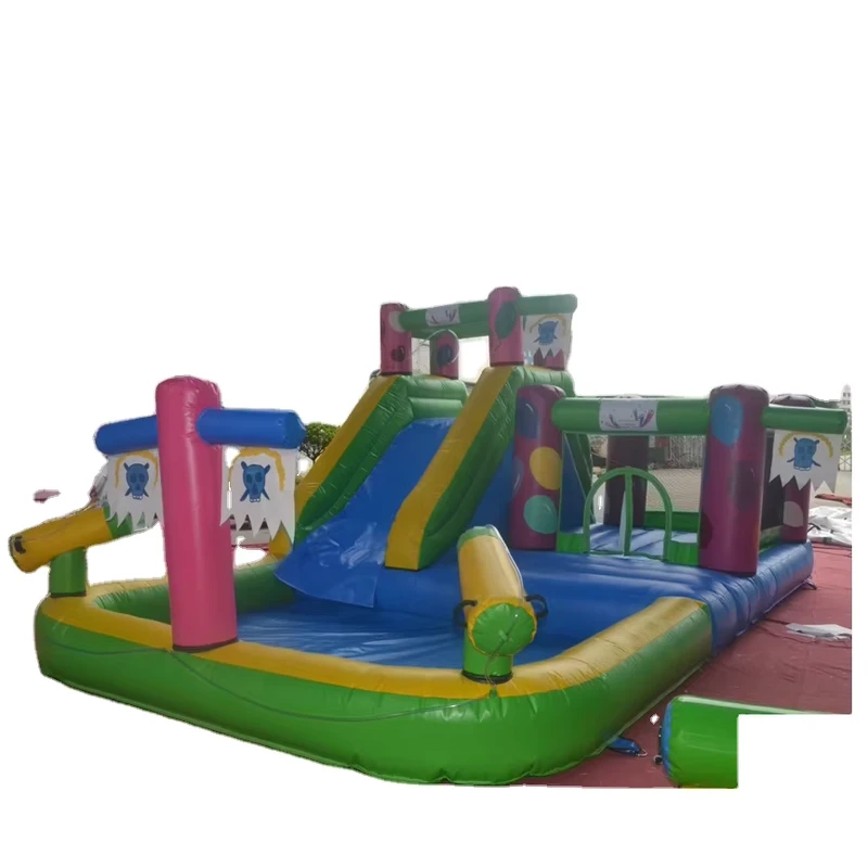 Inflatable Water Slide with Pool for Outdoor Commercial-grade Kids Playground Park
