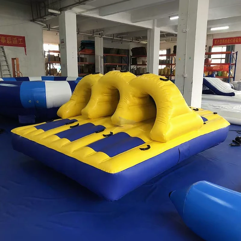 Inflatable Water Spinning Top 6 Person Motorboat Towed Ring Equipment for Sea Surfing Sports Fish Banana Boat