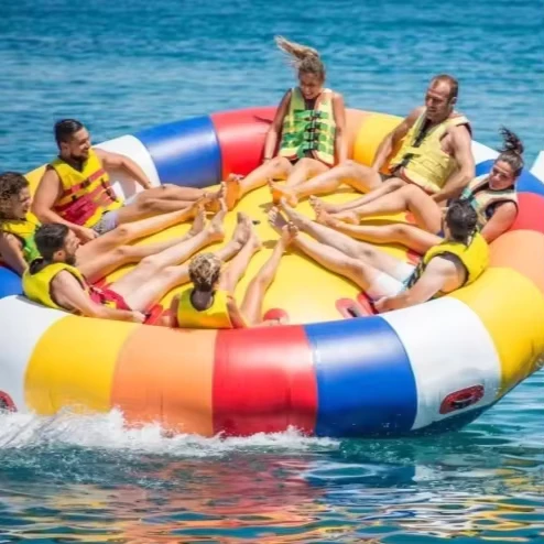 Disco Ski Tube Inflatable Olahraga Air yang Dapat Ditow, PVC Inflatable Disco Towable Tube