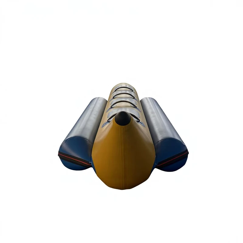 Aufblasbare Wassersportspiele Schwimmende Bananenboot Aufblasbares 6-Sitzer Bananenboot zu verkaufen