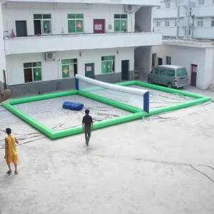 Inflatable Water Volleyball Court Water Park Floating Sport Games inflatable Water Volleyball Field with Customized Design