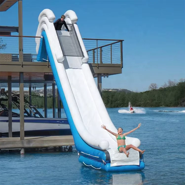 Scivolo Gonfiabile per Yacht in Acqua, Scivolo per Barca, Isola Gonfiabile, Lounge Galleggiante