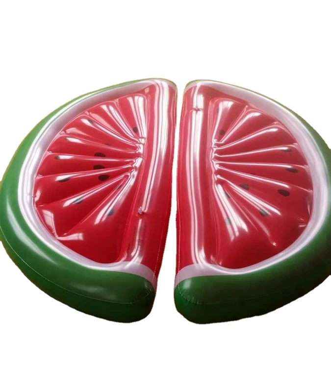 Aufblasbare Wassermelonen Pool Float Obstform Wasserliege Sommer Lilo