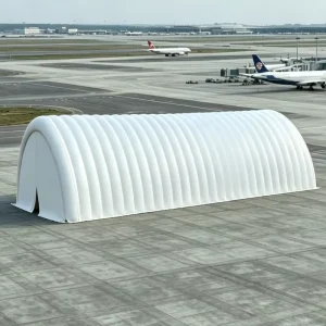 Tienda Hangar Inflable a Prueba de Agua con Material PVC, Fácil de Montar y Resistente a las Inclemencias del Tiempo para Uso en Aeropuertos