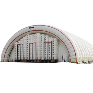 Inflatable Waterproof Aircraft Shelter Hangar Airport Tent Warehouse Building Customizable Size Electric Pump Inflation
