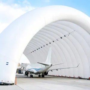 Inflatable Waterproof Durable PVC Storage Arch Tunnel Aircraft Hangar Dome Tent