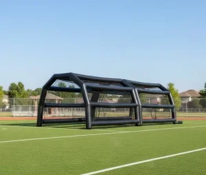 Inflatable Waterproof Lightweight Batting Cage Custom Portable 30ft Baseball Sport Court with Net and Custom Logo