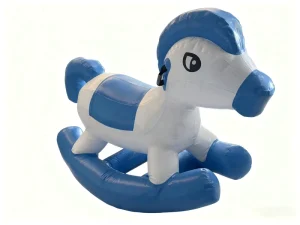 Inflatable Waterproof UV Printed Cartoon Multi-Color Modern Rocking Horse Children’s Outdoor Playground Equipment DC Powered