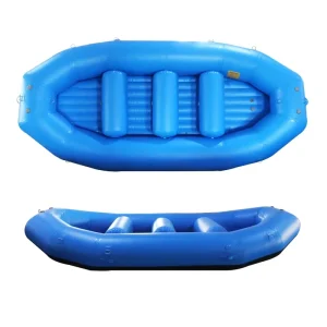 Aufblasbares weißes Wasserboot mit aufblasbarem Boden