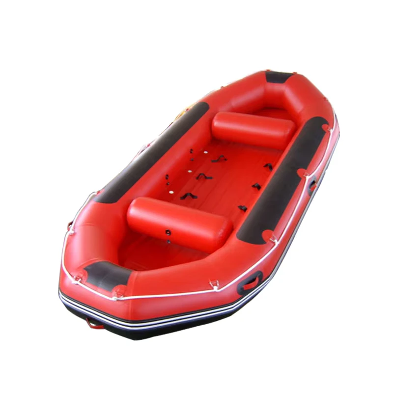 Barca da rafting gonfiabile per 6 persone, barca da fiume in PVC Hypalon con fondo Drop Stitch