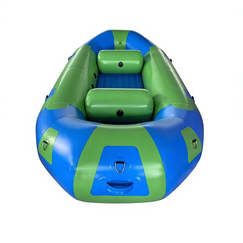 เรือยางลมสำหรับล่องแก่ง PVC TPU แบบมีระบบระบายน้ำสำหรับการใช้งานเชิงพาณิชย์