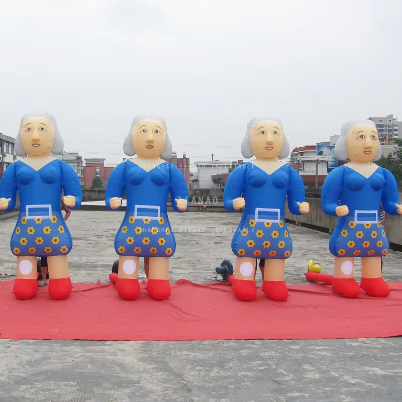 Inflatable Woman Cartoon Inflatable Man Cartoon Inflatable Human Model for Display and Advertising