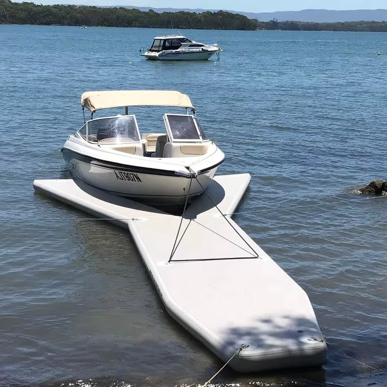 Inflatable Y Pontoon Dock Platform Station for Boat and Jet Ski