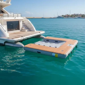 Inflatable Y Pontoon Yacht Floating Swim Water Platform Dock Station Inflatable Floating Boat Dock