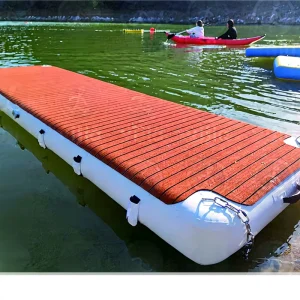 Inflatable Yacht Dock Platform Swim Pool water Play Equipment Floating Island Fishing Kayak Boat