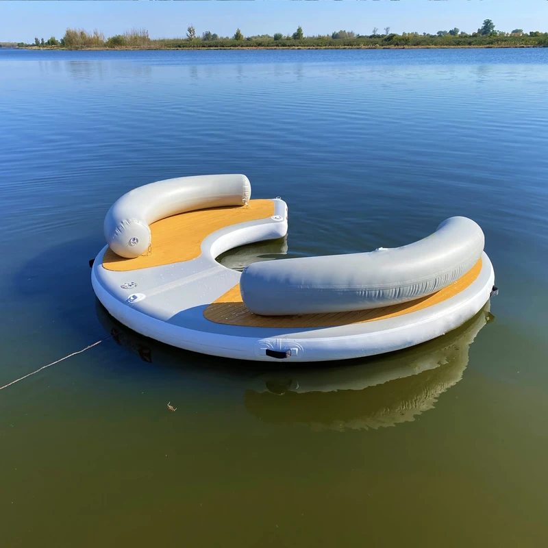 Opblaasbare Jacht Drijvende Boot Zwem Water Jet Ski Platform Ponton Dock voor Vissen Yoga Zwem Platform
