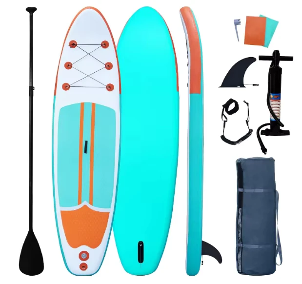 Aufblasbares SUP Stand Up Paddle Board Aufblasbares Surfbrett ISUP Board Aufblasbares 10'6" Aufblasbares Paddle Board