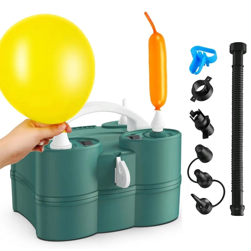 Pompe Électrique pour Ballons et Ballons - Gonfleur/Dégonfleur Rapide pour Flotteurs de Piscine et Matelas Gonflables