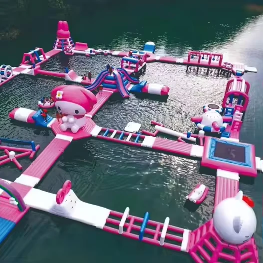 Aufblasbare Wasserpark-Aqua-Park, kommerziell