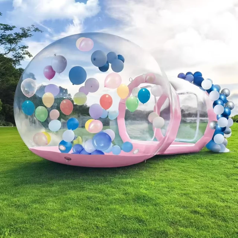 Tente dome gonflable en PVC de 5 m pour événements en plein air et glamping