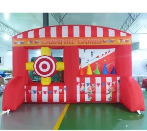 Jogos Interativos 2 em 1 para Interior e Exterior, para Parque de Trampolins, Alcance de Tiro com Arco Inflável, Alvo de Tiro com Bola Flutuante