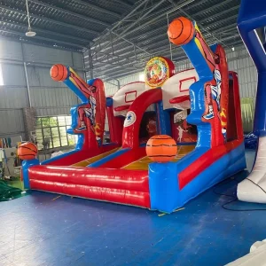 Jogo de Basquetebol Inflável Interativo de Carnaval com Design Personalizado