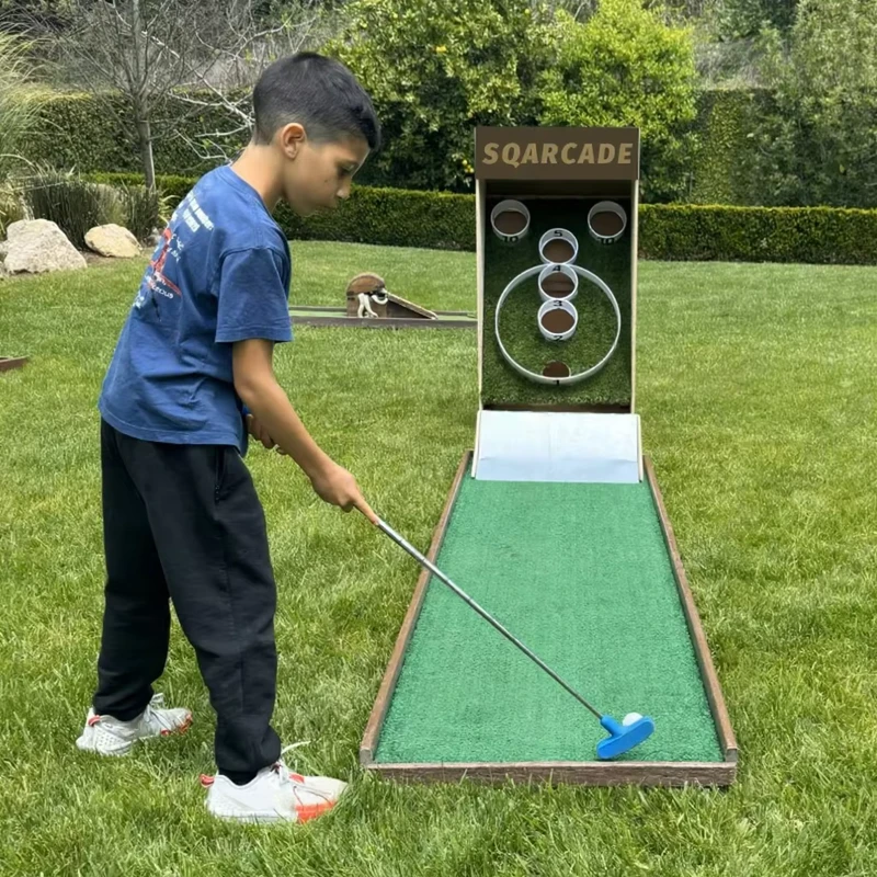 Interaktives Eventspiel Skee Putt MINI Golfspiel Außen Mini Golf Karnevalsspiel für Eventverleih Freizeitgeräte