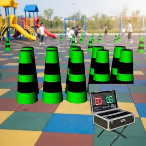 Interactive Inflatable PVC IPS Battle Light Cones Reaction Game Reaction Light Trainer Strike Battle Team Playing Outdoor
