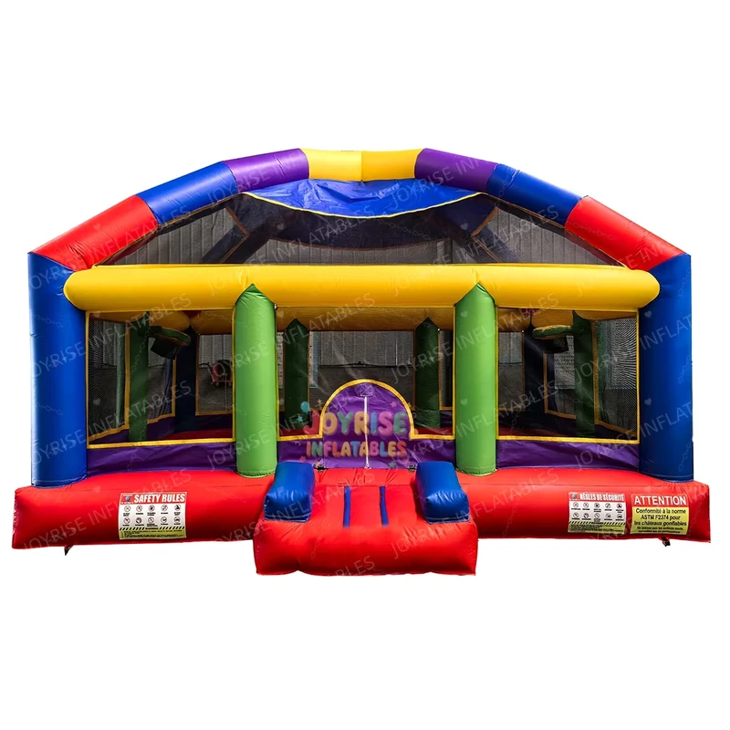 Castillo Inflable JOYRISE de 19x19 pies para Alquiler de Fiestas de Niños, Material PVC, Capacidad de 1000KG, Fácil de Montar