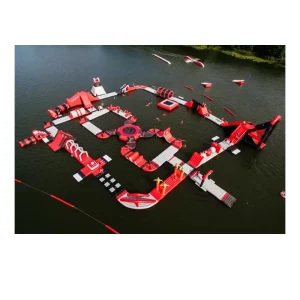 Curso de Obstáculos Acuáticos Inflable Juegos de Agua Deportes y Entretenimiento Parque Acuático Flotante Inflable Personalizado